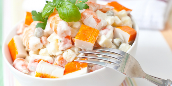 Ensaladilla con langostinos